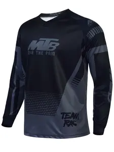 New Racing Long Sleeve Cycling Shirt, Quick-Dry Outdoor Mountain Bike Tee, Motorcycle Gear, Adventure Apparel, Comfortable Fit