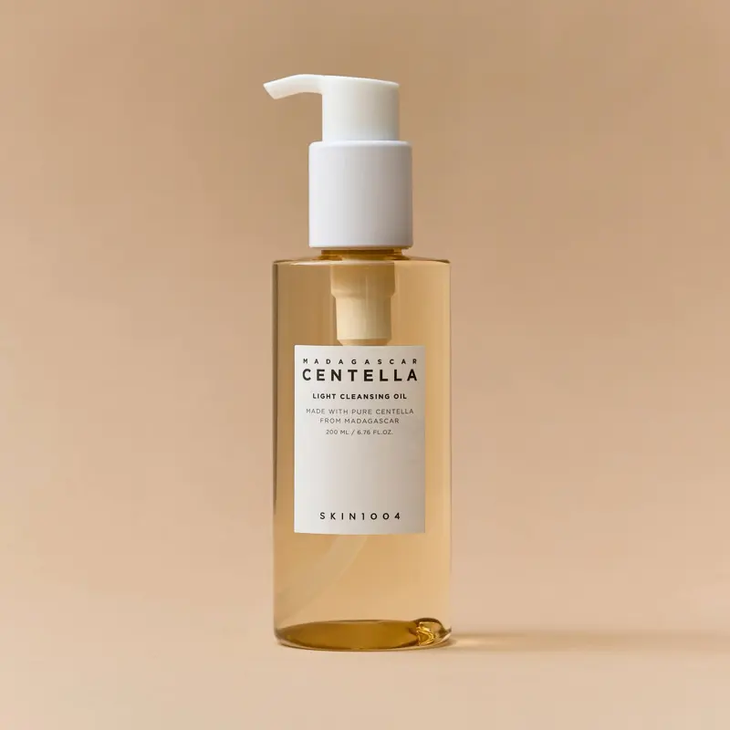 Skin 1004] Madagascar Centella Light Cleansing Oil - Gentle Makeup Remover (200ml) Hydrating Moisture