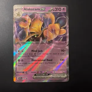 Pokemon trading card game: Alakazam EX 050 black star promo card (Error card)