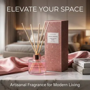 High-End Liquid Sand Glitter Diffuser, Aromatherapy Scent Diffuser, 120ML Plant Essential Oil, Safe Alcohol-Free, Long-Lasting Fragrance, Elegant Gift Box Included