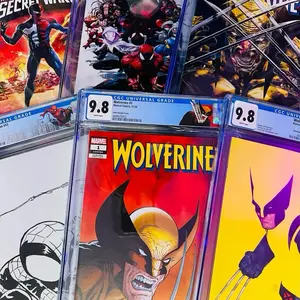 Comic book Mag w auto - 2 sports cards