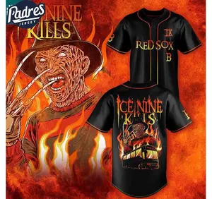 Ice Nine Kills Tour 2025 Celebration Freddy Krueger Baseball Jersey