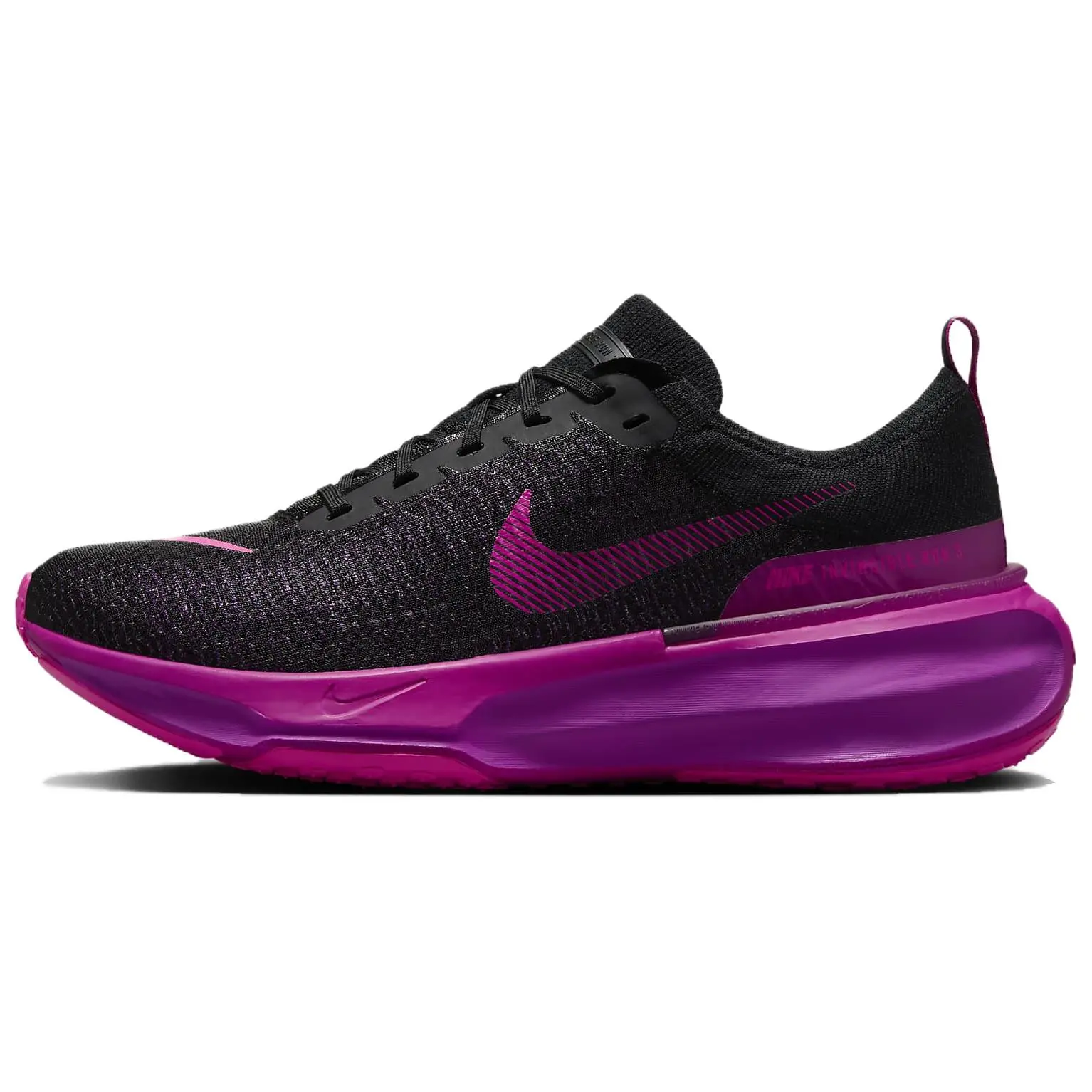 Nike ZoomX Invincible Run 3 Black Vivid Grape Versatile Comfort Low Top Running Shoes Men's DR2615-006