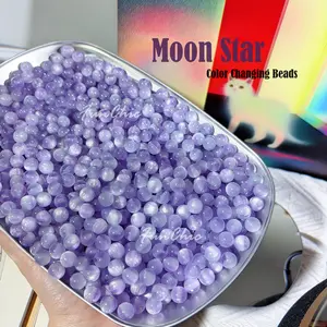 {Moon Star} Color-Changing UV Beads for DIY Fans Purple To Blue