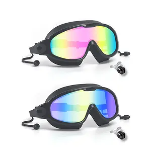 Swim Goggles 2 Pack, Wide View Anti Fog&UV Swimming Goggles for Audlt, No Leaking Swim Glasses for Men Women Kids dealsforyoudays