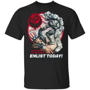 Bethesda Merch Fallout Lend A Hand Brotherhood Of Steel T-shirt, Gift for Fan Shirt