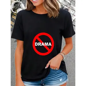 100% Cotton  No Drama Shirt | Drama Free Zone Shirt | #Nodrama Tee T-Shirt