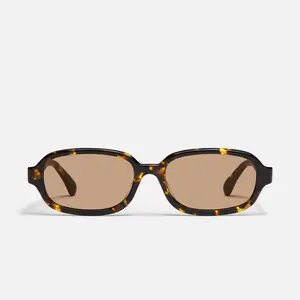 QUAY - COULD NEVER Sunglass Eyeglass - Adjustable Thin Rectangle Frame Women's Sunglasses with Universal Nose Pads