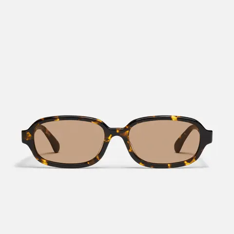 QUAY - COULD NEVER Sunglass Eyeglass - Adjustable Thin Rectangle Frame Women's Sunglasses with Universal Nose Pads