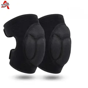 Adult Knee Pads for Gardening, Anti-Slip Collision Avoidance Kneepads with Thick EVA Foam, Knee Sleeve for House Cleaning, Construction, Volleyball, Football, Dance, 1 Pair (Black)