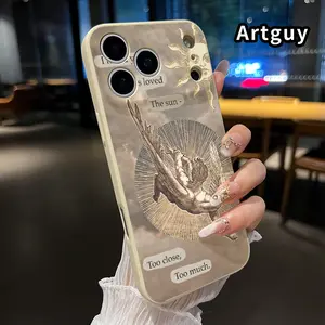Case for iPhone 17 16 Pro Max 15 Plus 14 13 12 11 Air XS XR E Icarus Love Pattern All Coverage Drop-Proof Pocket-Friendly Cellphone Cover Gift for