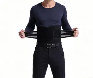Breathable & Warm Waist Support Belt,Back braces, sports belts, lumbar adjusters, suitable for sedentary waist discomfort, adjustable & breathable med Adjustable Lumbar Brace, Comfortable Back Protector for Men & Women,
