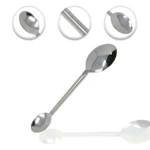 Stainless Steel Double Lab Spoon Scoop Great for Powder and Grain Handling Laboratory General Sciences Education