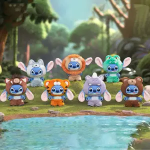 TOPTOY Stitch Wild Animal Plush Blind Box – Cute Stitch-Inspired Jungle Style Plush Figure Pendant, Soft Collectible Mystery Bag Charm, Kawaii Gift for Fans & Friends