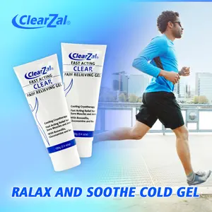 Clearzal Instant Soothing Cooling Gel 100g, Muscle Revival Body Gel, Cooling with Menthol and Frankincense, Helps Relieve Muscle Tension , Relax your waist, legs, knees, shoulders and neck to relieve fatigue, Sports Soothing Cooling Gel [Star]