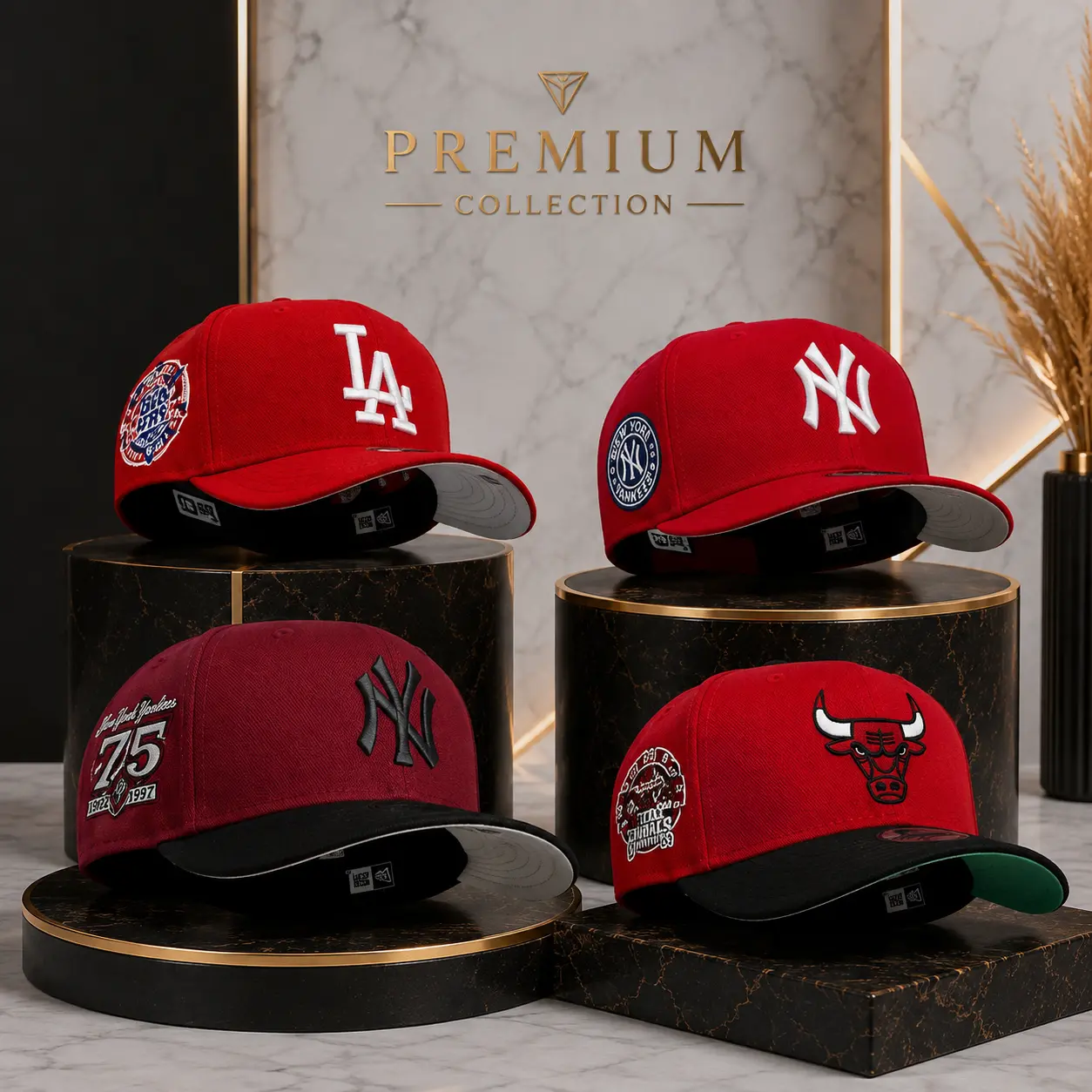 Classic Red Baseball Cap Vintage Embroidered Side Patch Unisex Curved Brim Sports Sun Hat-Premium Red Embroidered Baseball Cap Unisex Retro Curved Brim Casual Streetwear Hat