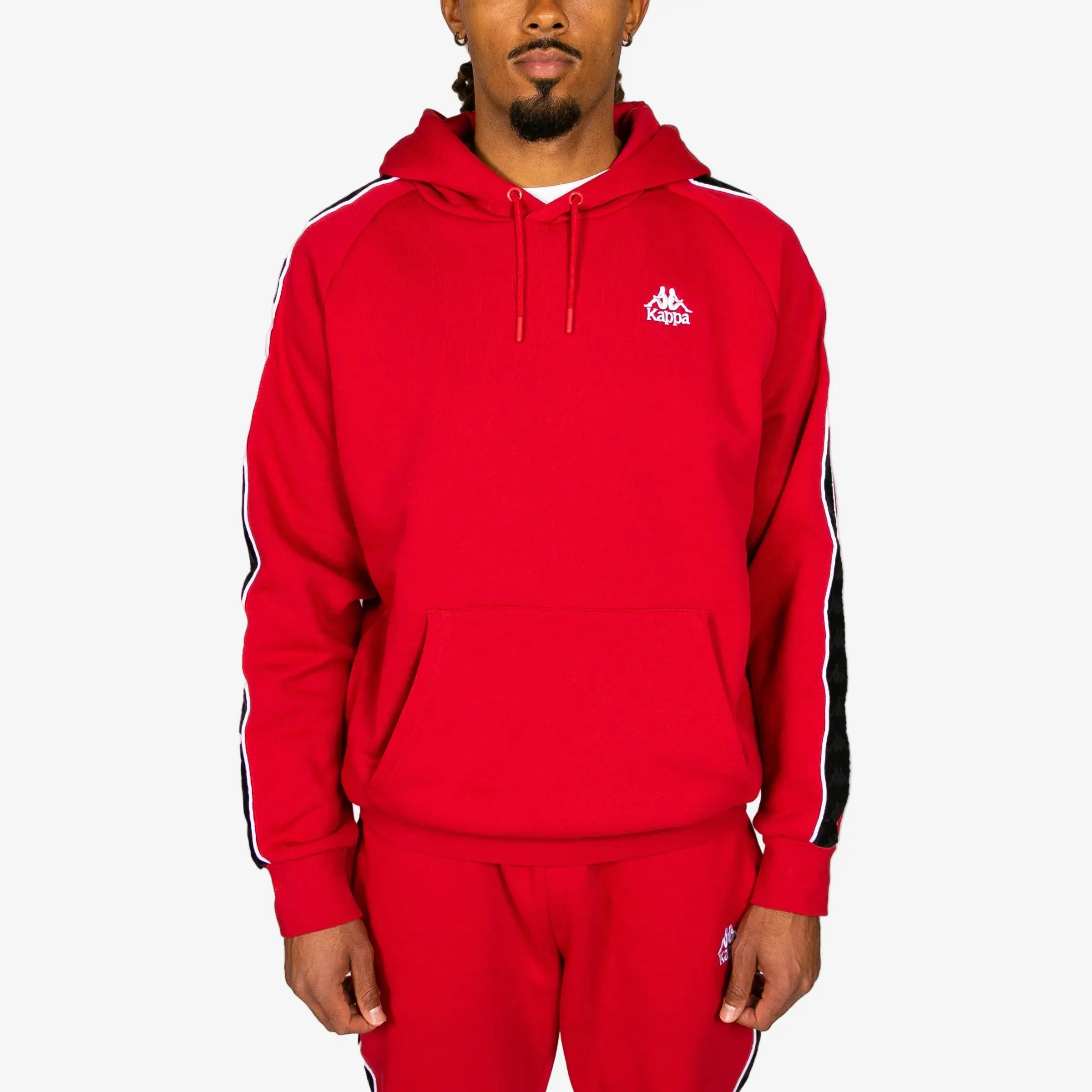 222 Banda Madison 2 Hoodie - Red Racing Black White
