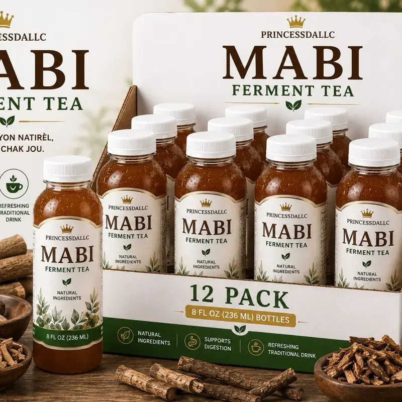 12 Pack Mabi Haitian Traditional Tea, Fermented Drink