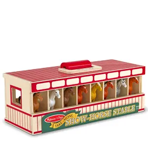 Melissa & Doug Take-Along Show-Horse Stable