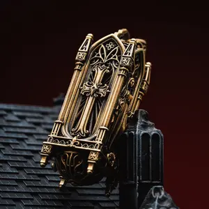 Sanctum Pendant in Brass, Medieval Jewelry
