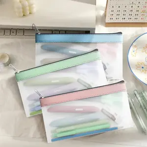 3Pcs Clear Pencil Case Set, Transparent Zipper Pencil Pouch, Portable Desk Organizer Stationery Bag, Lightweight Waterproof Pen Holder, Trendy Aesthetic School Supplies, Reusable Storage Bag for Kids, Teens, Students, Classroom, Travel Daily Use tiktoksho