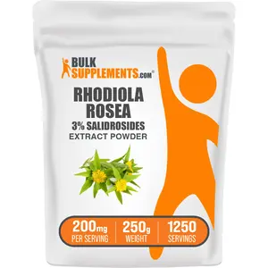 BulkSupplements - Rhodiola Rosea Extract Powder (3% Salidrosides) - Immune Support - Energy Boost - 250g - 200mg per Serving BulkSupplements - Rhodiola Rosea Extract Powder (3% Salidrosides) - Immune Support - Energy Boost - 250g - 200mg per Serving
