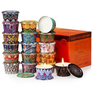 Scented Candles Set, 18 Pack(40oz) Travel Soy Wax Candles Bulk, Long Lasting Aromatherapy Candle Gift Set for Women, Home Fragrance, Valentine's Day,Relaxation & Stress Relief