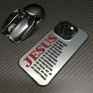 Bold Red Jesus Is My Everything Phone Case Durable Slim-Fit Phone Shell Lightweight & Non-Slip Full Coverage To Protect Your Device From Accidental Damage  For iPhone 17.16.15.14.13.12.11.X.XS.XSMAX.XR.8.7