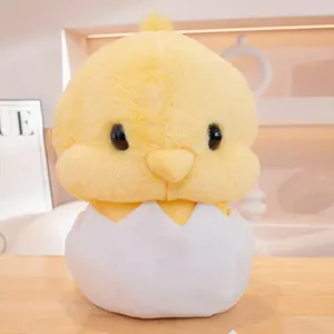 A Soft and Adorable Creative Eggshell Chicken Plush Doll, a Small Chicken Plush Toy Pillow for Home Decoration and Birthday Gifts