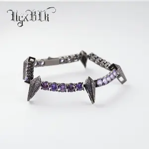 Black Panther Tennis Bracelet for Men,Premium CZ Iced out Bracelet,Multi Color Available,Jewelry for Men—(Ny1)