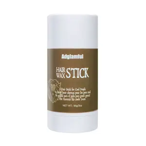 Adglamful Castor Oil Hair Wax Stick 24H Strong Hold Flyaway Control Instantly Smooths Crown & Ponytail Hair Multi-Purpose Styling Miracle Frizz-Free Non-Greasy Styling Haircare in One Gel