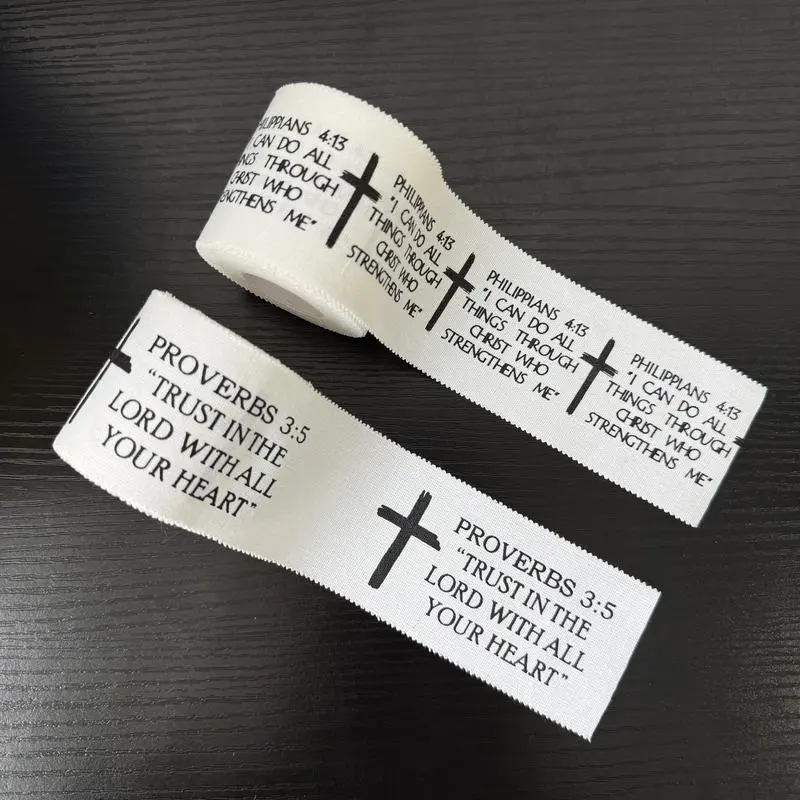 1 roll Christian Athletic Tape 2IN X 23FT Cotton Zinc Oxide White Athletic Tape, Cross Athletic Wristband for Tennis, Religious Bible Verse Athletic Tape, Christian Gift for Men and Women