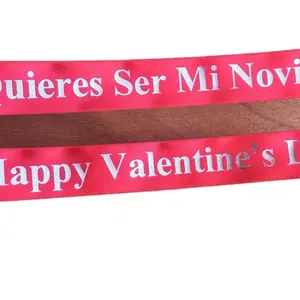 Personalized sashes for an occasion, Valentine's Day, Birthday, 1.5” Wide many colors available