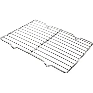 Grilling Rack Heavy Duty Wire Grate Oven Roasting Rack 5.3 x 8.75 inch Rectangle Baking Cooling Steaming with 4 Legs Stainless Steel Rack (5.3"X8.75",22.2X13.5cm)