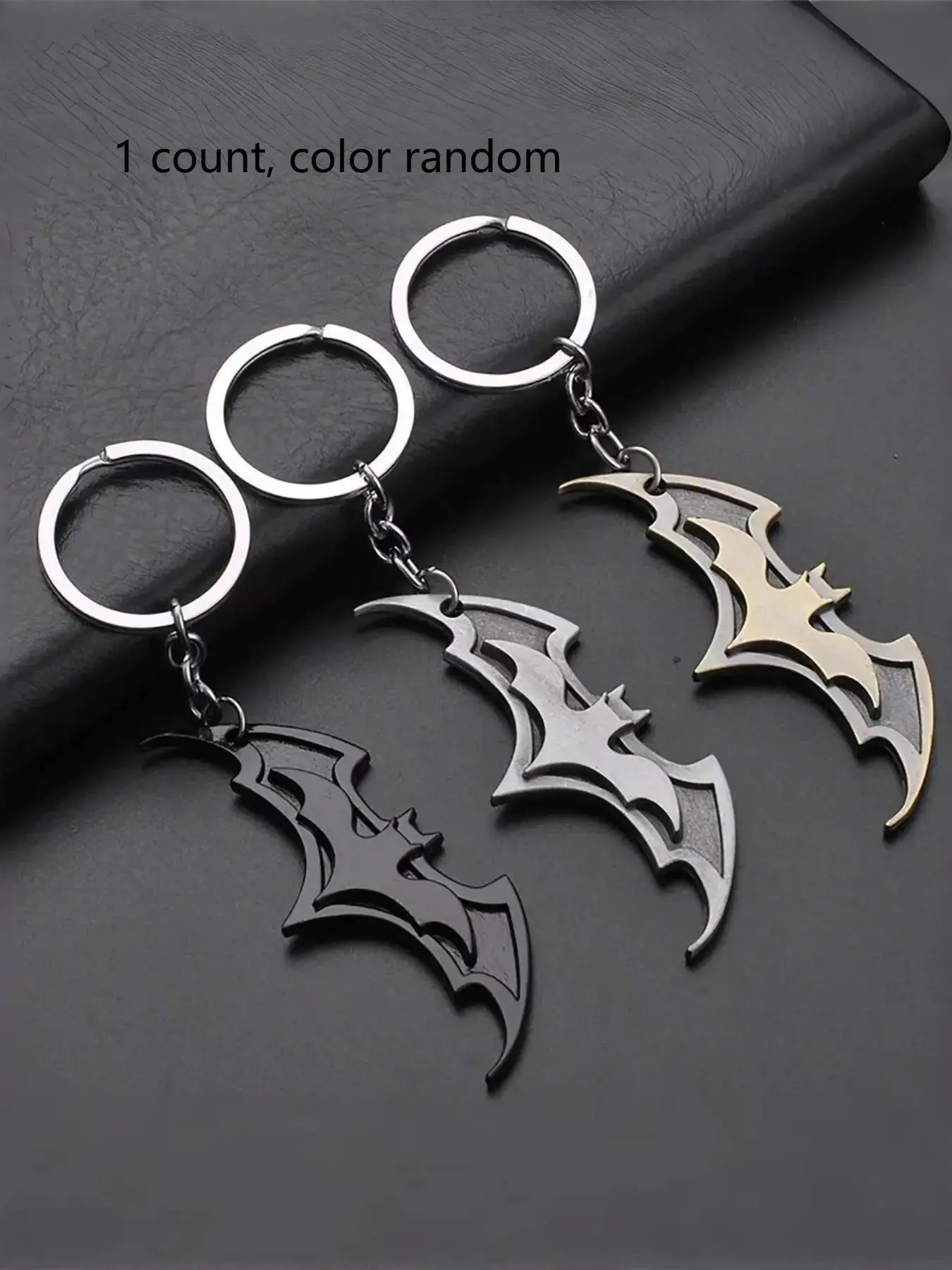 Random Color Bat Design Keychain, Creative Fashionable Alloy Keychain for Men & Women, Fashion Accessories for Daily Use, Trendy All-match & Exquisite Stylish Keychain for Birthday Gift, Keychain for Bags