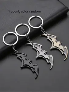 Random Color Bat Design Keychain, Creative Fashionable Alloy Keychain for Men & Women, Fashion Accessories for Daily Use, Trendy All-match & Exquisite Stylish Keychain for Birthday Gift, Keychain for Bags