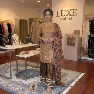 WARM MUSTARD PURE VISCOSE NATURAL CREPE SILK SALWAR SUIT