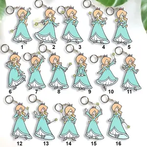 16 Ops (NOT COMBO) Rosalina Acrylic Keychain, Princess Rosalina Fan Gift, Universal Studios Keychain