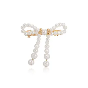 Aurora Pearl Bow Barrette