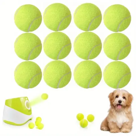 6/12 Pack Mini Tennis Balls for Pet Playing Fecth, 2 inch Dog Training Tennis Balls for Small Size Dogs, Interactive Dog Playing Balls for 2-inch Dog Ball Launchers sohochic sohochic sohochic sohochic sohochic