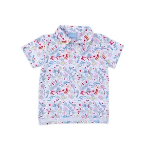 Birthday Boy Polo Shirt - Cute Bday Print in a Soft Knit