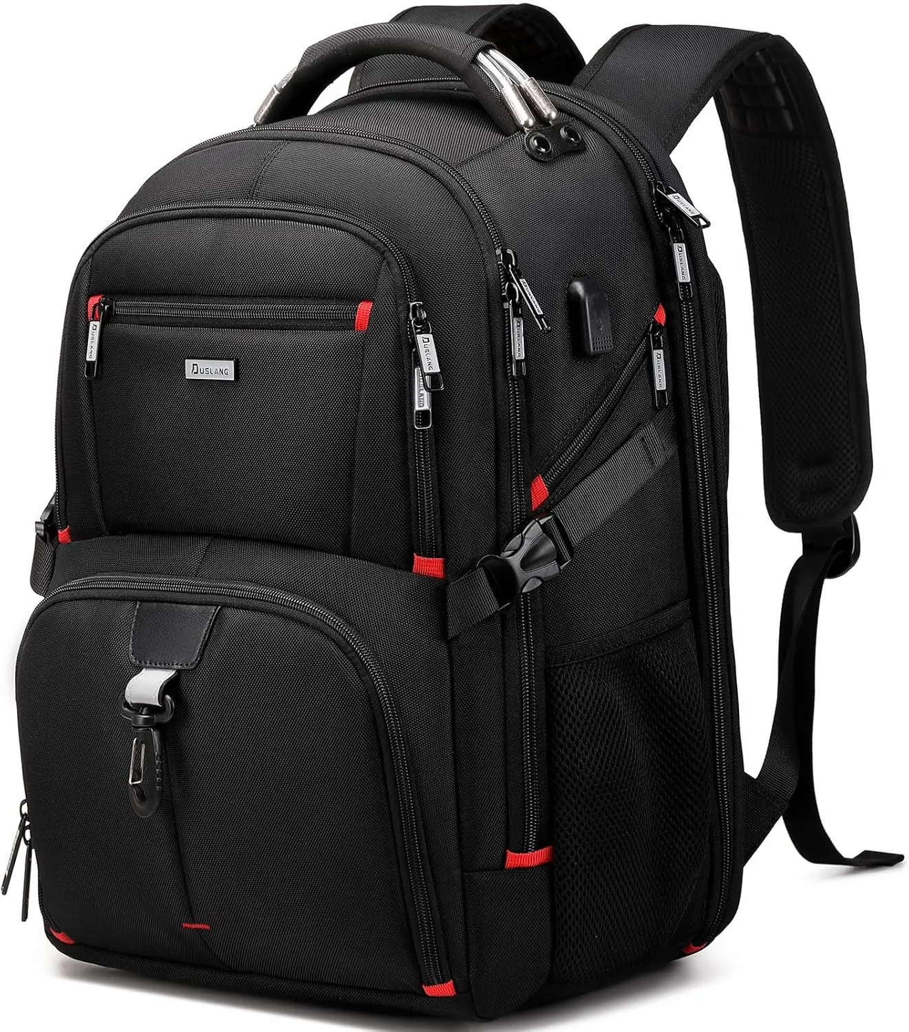 50L Travel Laptop Backpack for Men Women, Extra Large Heavy Duty Big Carry on Backpack for Weekend Airline Approved Fits 17 Inch Computer, Black