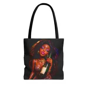 Fun Times Black Woman Party Diva Tote Bag | Travel Shopping Tote Bag