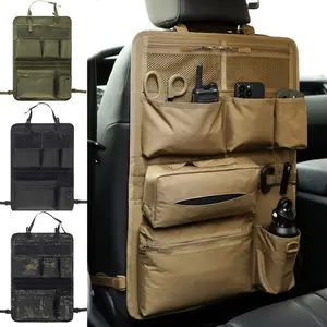 Multi-Pocket Backseat Organizer for SUVs and Trucks - Durable Oxford Cloth Storage Bag with Random Zipper Direction, Ideal Gift for Men, SUV Storage Solution|Organized Storage|Sturdy Construction, Car Storage, Car Interior Accessory