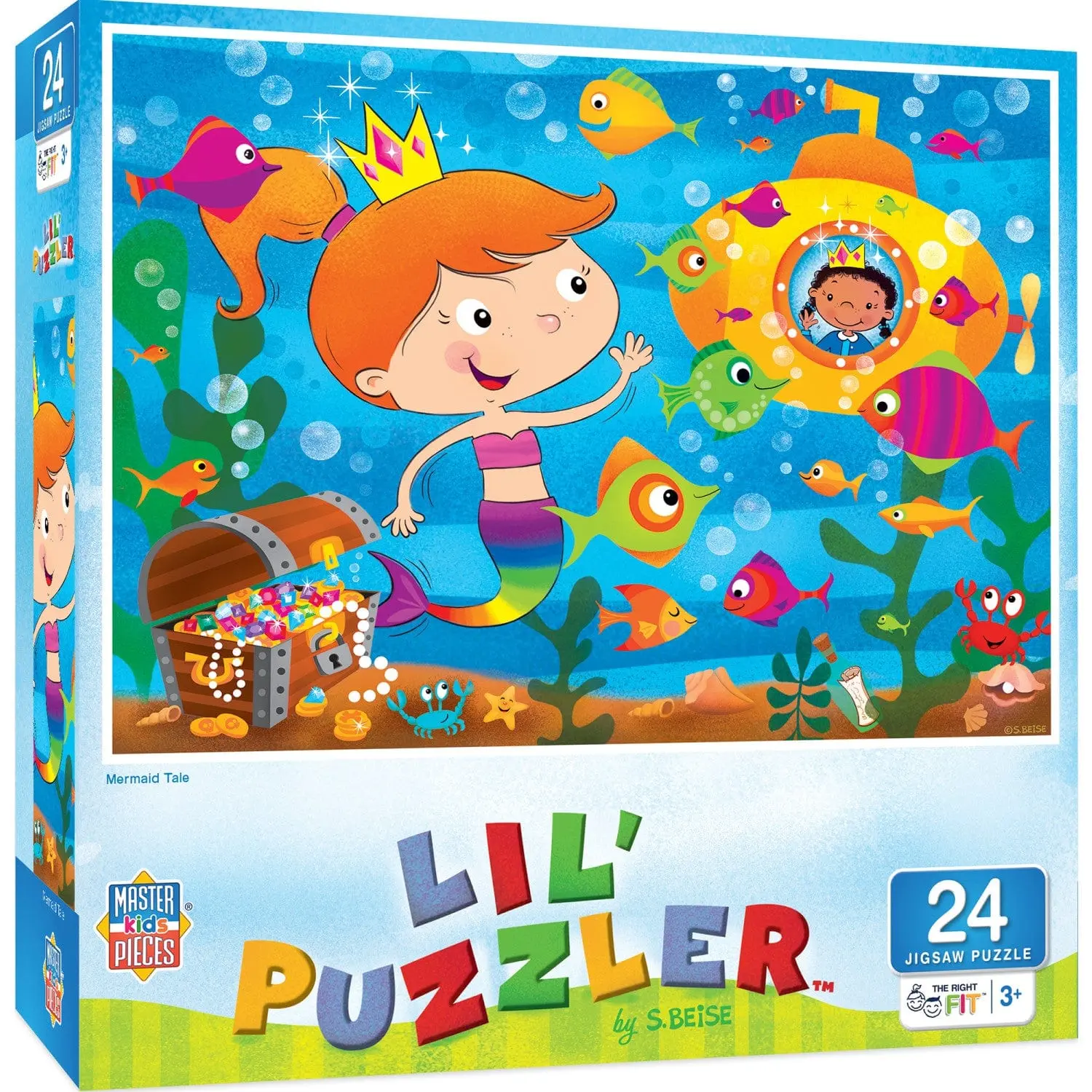 Lil Puzzler - Mermaid Tale 24 Piece Jigsaw Puzzle Lil Puzzler - Mermaid Tale 24 Piece Jigsaw Puzzle
