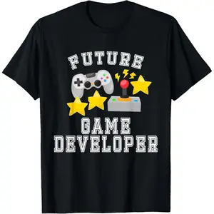 100% Cotton Future Game Developer Costume T-Shirt for Adults and T-Shirt