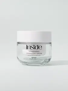 Inside Skincare Nourishing Overnight Serum 50G with Cold Pressed Apricot Kernel Oil Vitamin C & Almond Oil for Radiant Skin