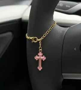 Colorful Cross Steering Wheel Cross Charm Accessory - Car Charm Accessory - Car Charms
