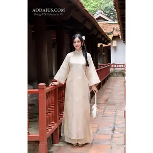 Elena Floral Vietnamese Ao Dai Set | Elegant Modern Vietnam Dress O29