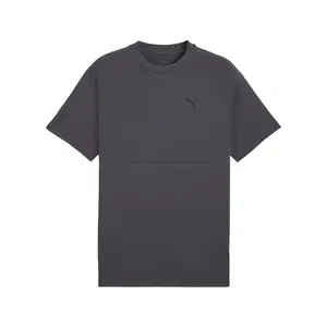 PUMA Mens Pumatech Best Crew Neck Short Sleeve Casual Tops Casual - Grey